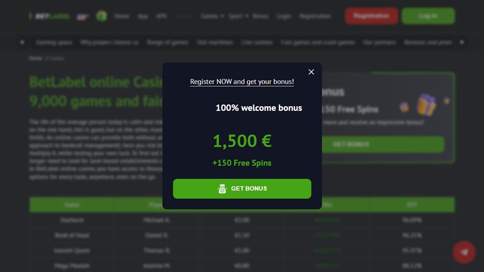Schermata reale di Betlabel