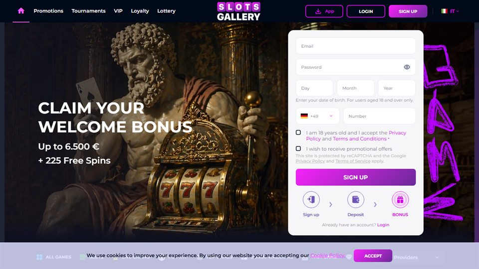 Schermata di Trino Casino